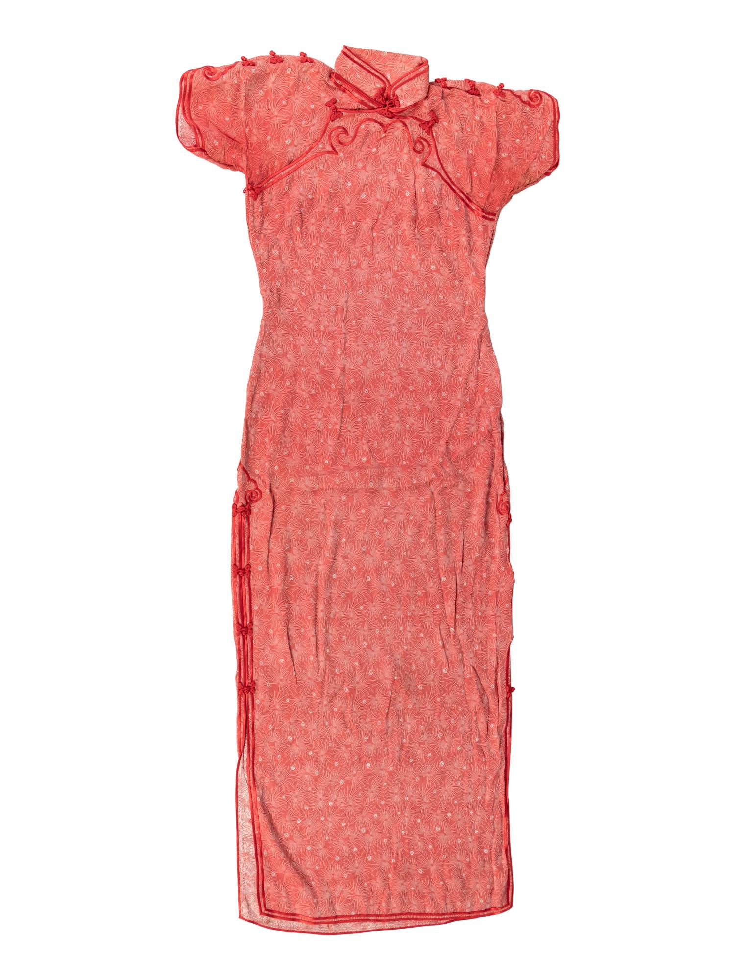 Four Chinese Silk Woven Lady's Cheongsams, Qipao
