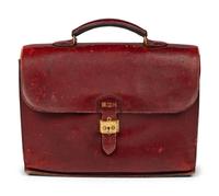 Hermès, Burgundy Leather Briefcase