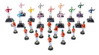 A Collection of Painted Lead Soldiers and Jockey Figures Height of first 2 1/2 inches.