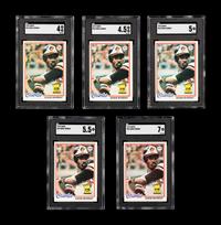 A Group of Five SGC Graded 1978 Topps Eddie Murray Rookie Baseball Cards No. 36,