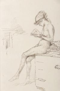The Little Nude Model, Reading , 1889-1890
