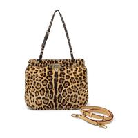 VALENTINO, JAGUAR-PRINT PONY ROCKSTUD BAG