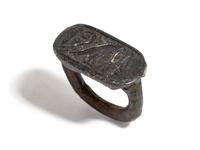 An Egyptian Bronze Stirrup Ring