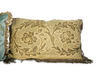 Five Decorative Jeweled Silk and Velvet Pillows — 20th Century