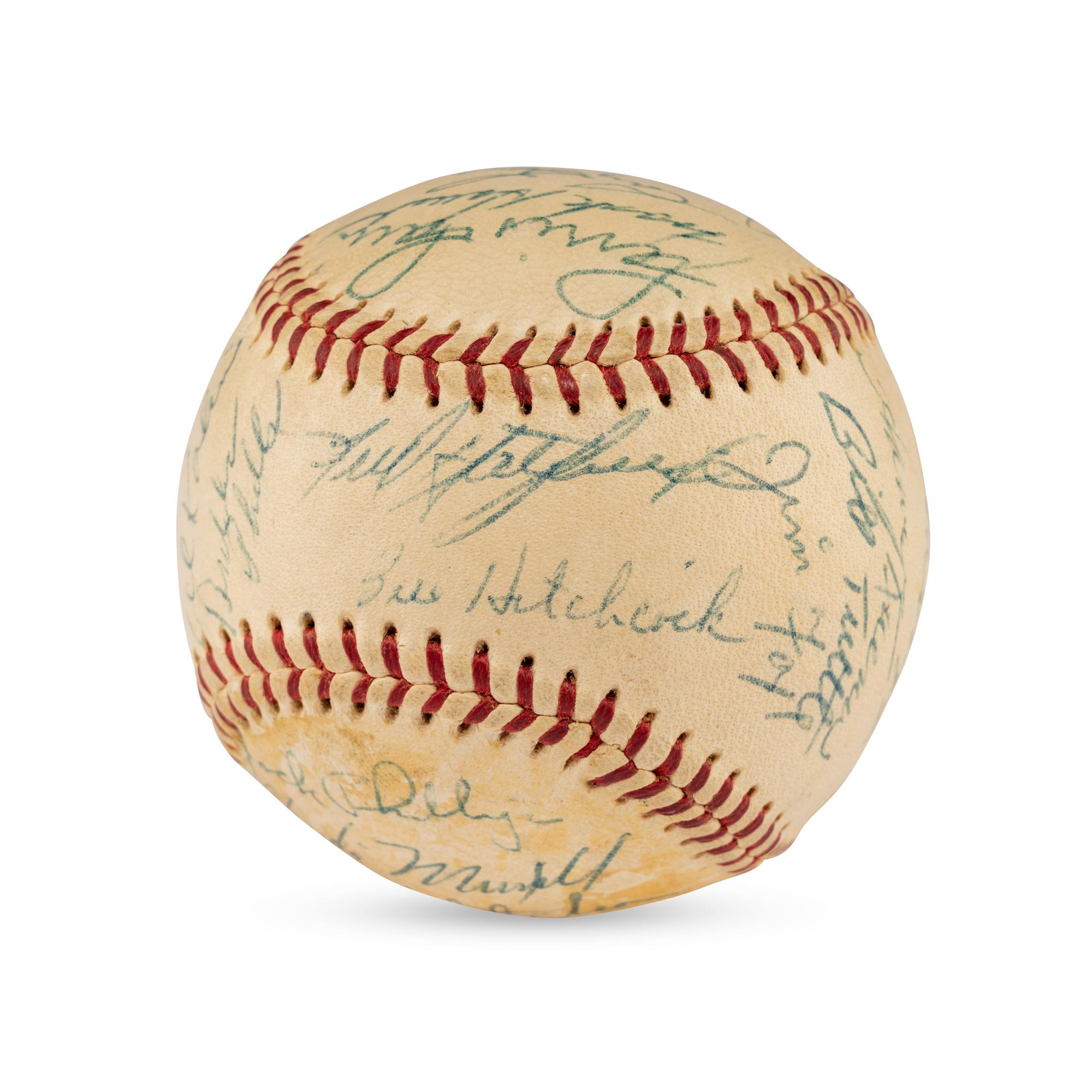 A 1955 Detroit Tigers Team Signed Autograph Baseball (Beckett Authentication Services)