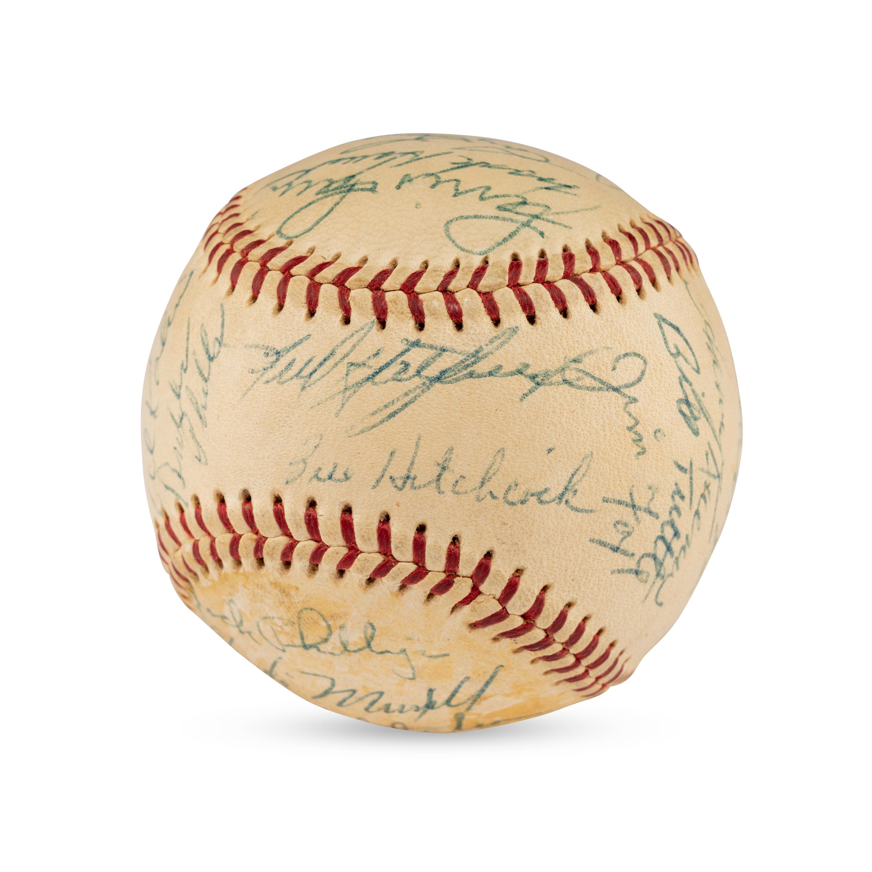 A 1955 Detroit Tigers Team Signed Autograph Baseball (Beckett Authentication Services)