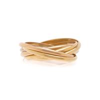CARTIER, TRICOLOR GOLD 'TRINITY' RING