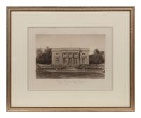 A Set of Six Framed Engravings Depicting Versailles and the Petit Trianon