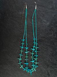 Zuni Double-strand Turquoise Fetish Necklace