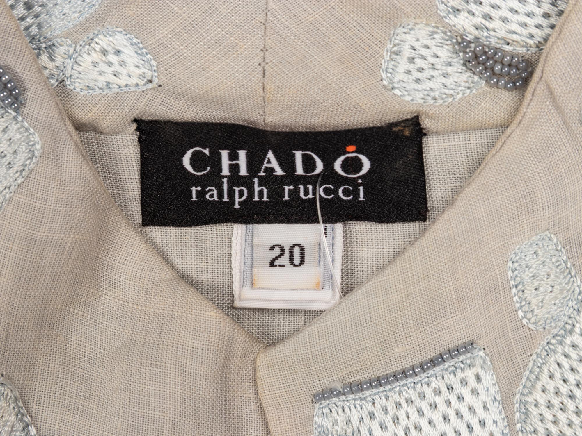 Ralph Rucci, Embellished Tunic Blouse