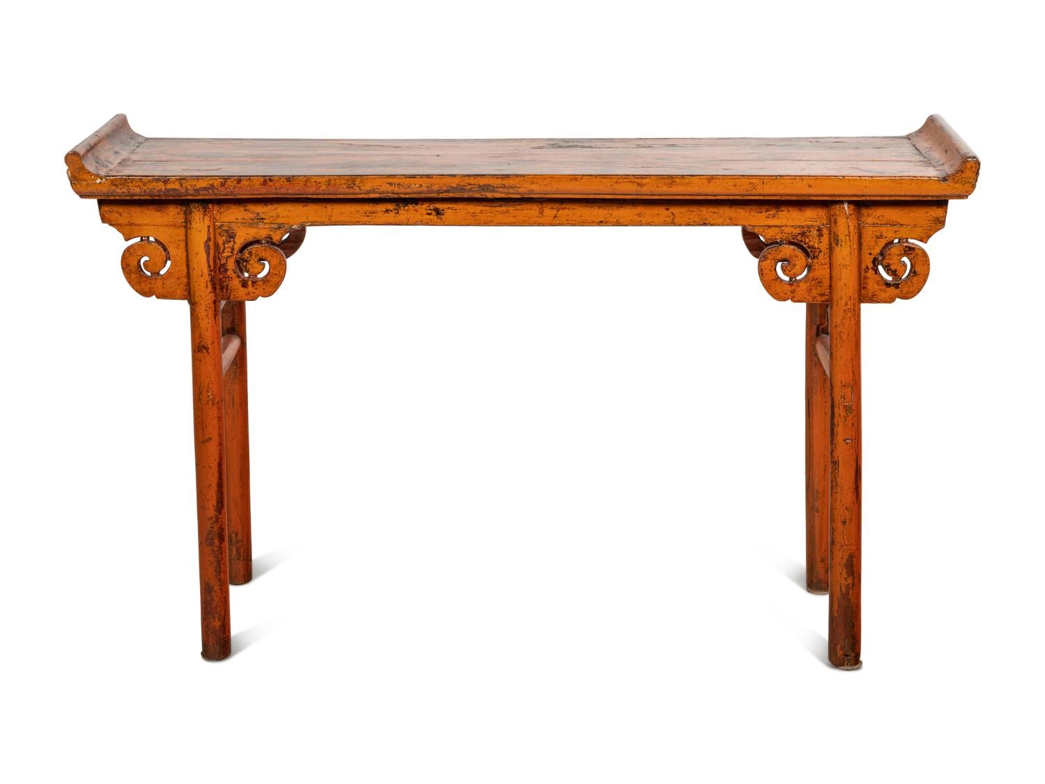 A Chinese Painted Altar Table