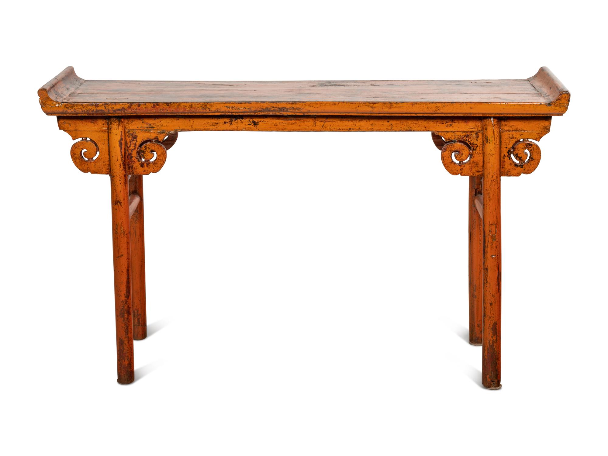 A Chinese Painted Altar Table