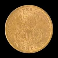 A United States 1869-S Liberty Head $20 Gold Coin