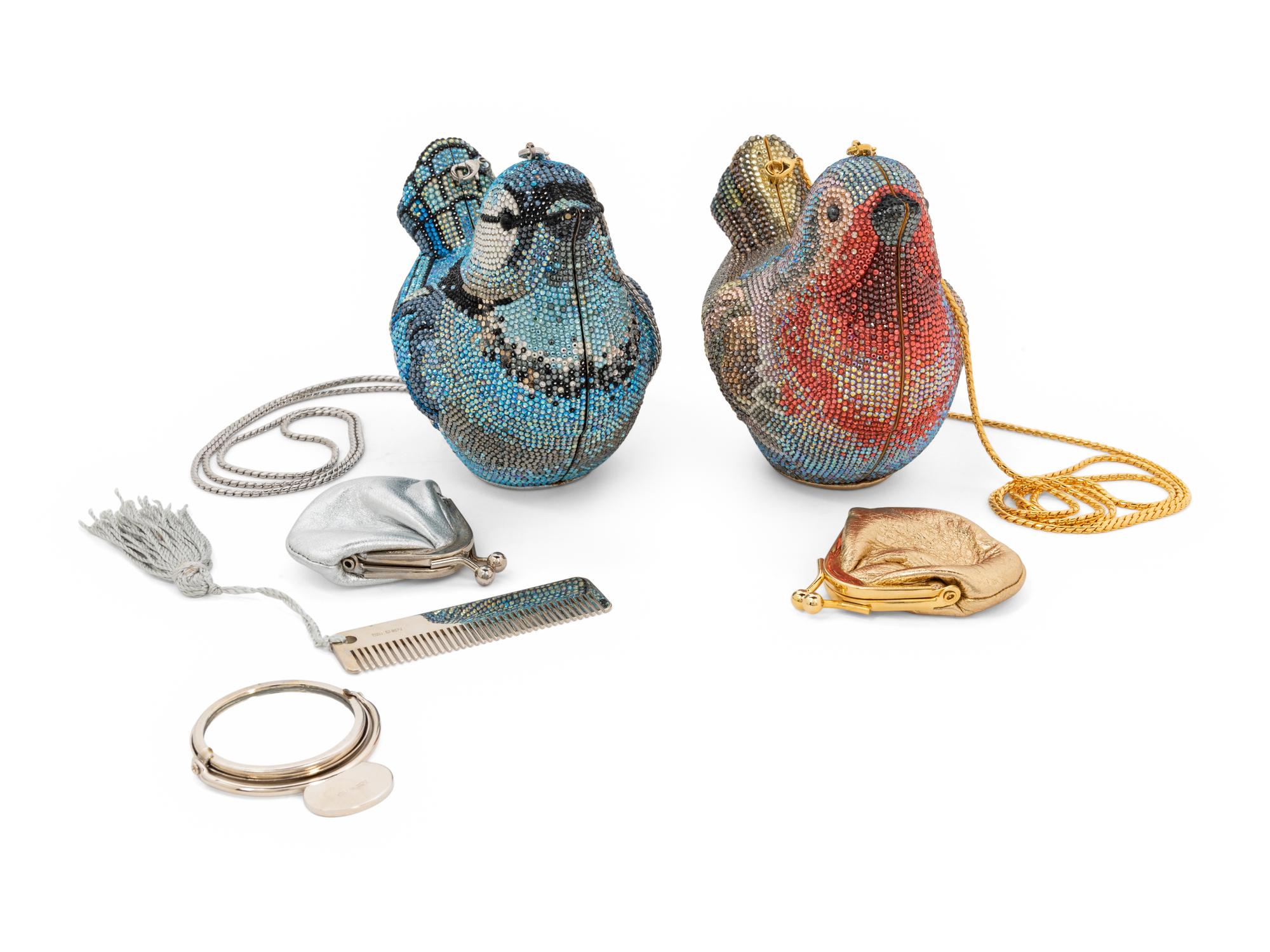 Two Judith Leiber Bird Minaudières