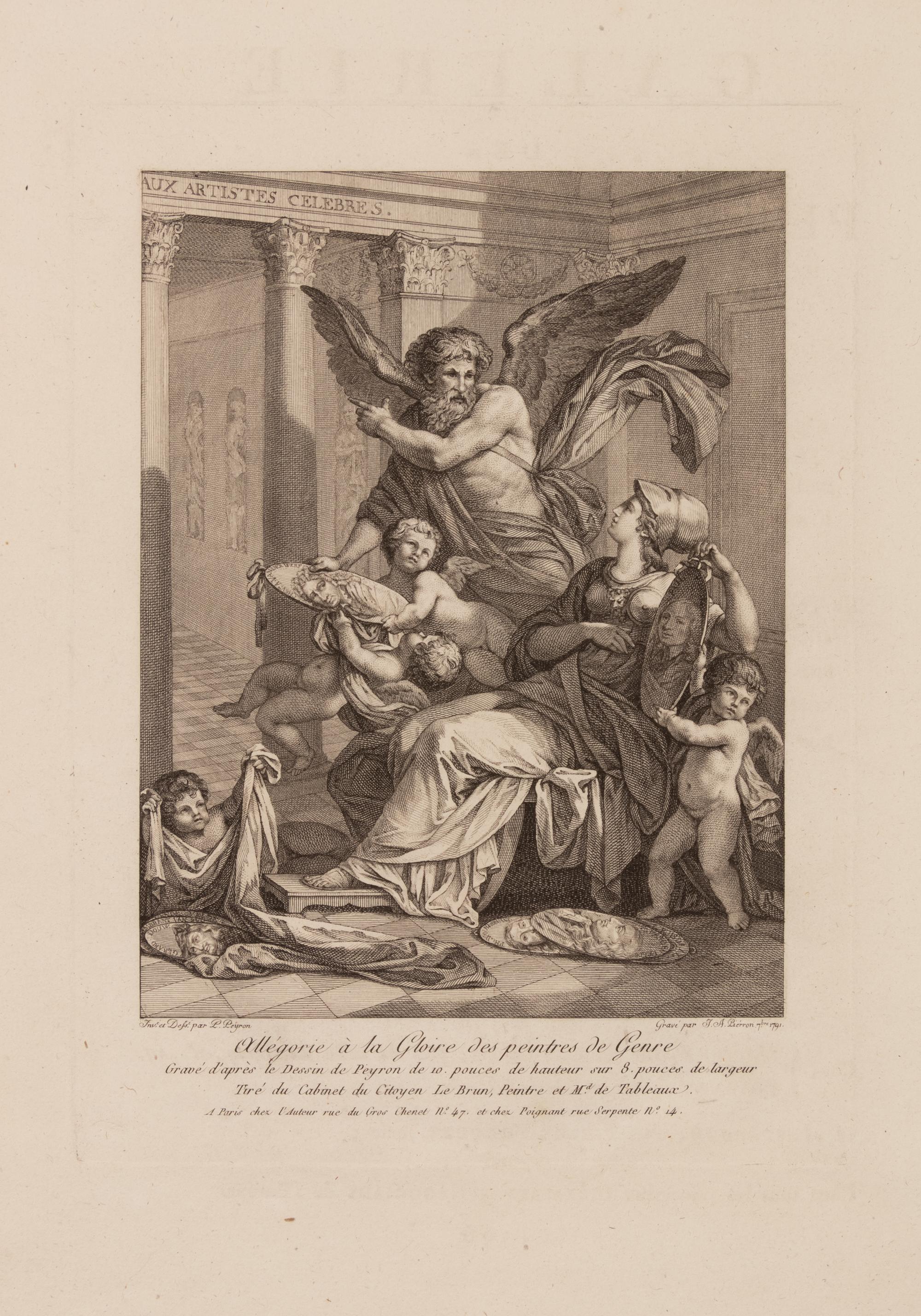 Five Continental Engravings on Paper