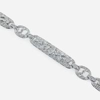 An Art Deco platinum and diamond bracelet