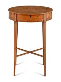 A George III Satinwood Work Table