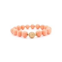 CORAL AND DIAMOND SET