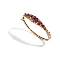 GARNET BANGLE BRACELET