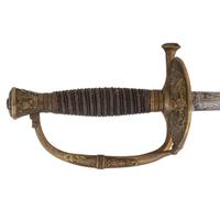 Published Schuyler, Hartley & Graham Model 1860 Staff & Field Officers' Sword taken from Confederate Spy Col. W.O. Williams in Franklin, TN and Inscribed to Henry Newcomer