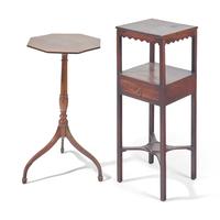 Two George III Mahogany Stands