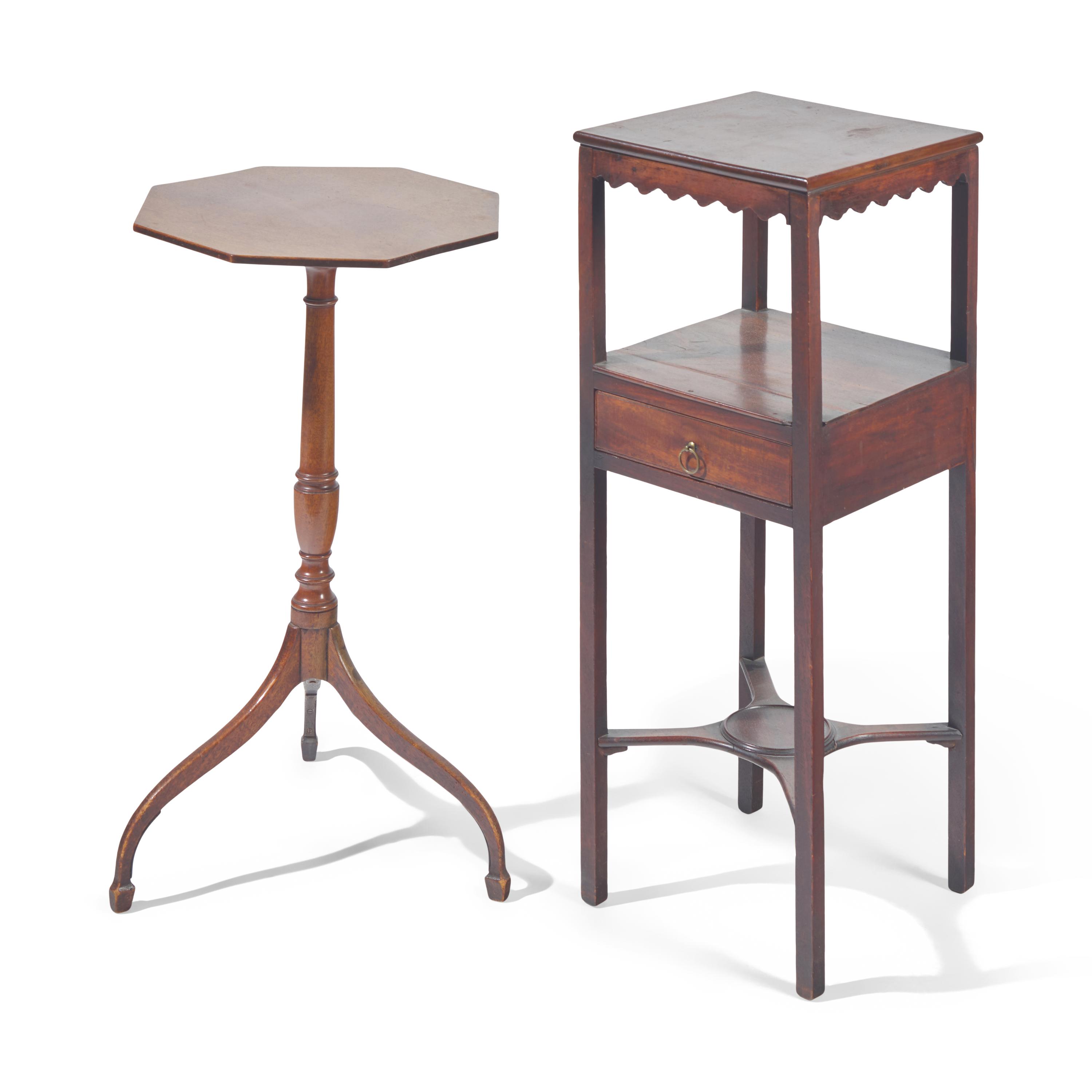 Two George III Mahogany Stands