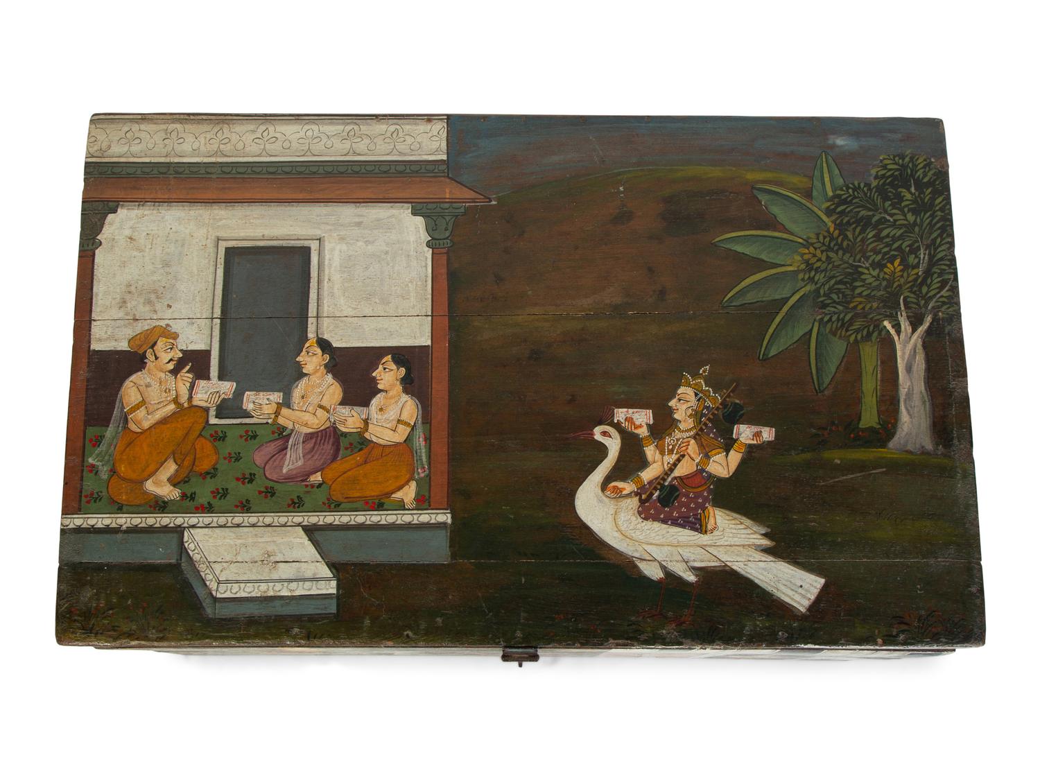 An Indian Painted Chest — 20TH CENTURY