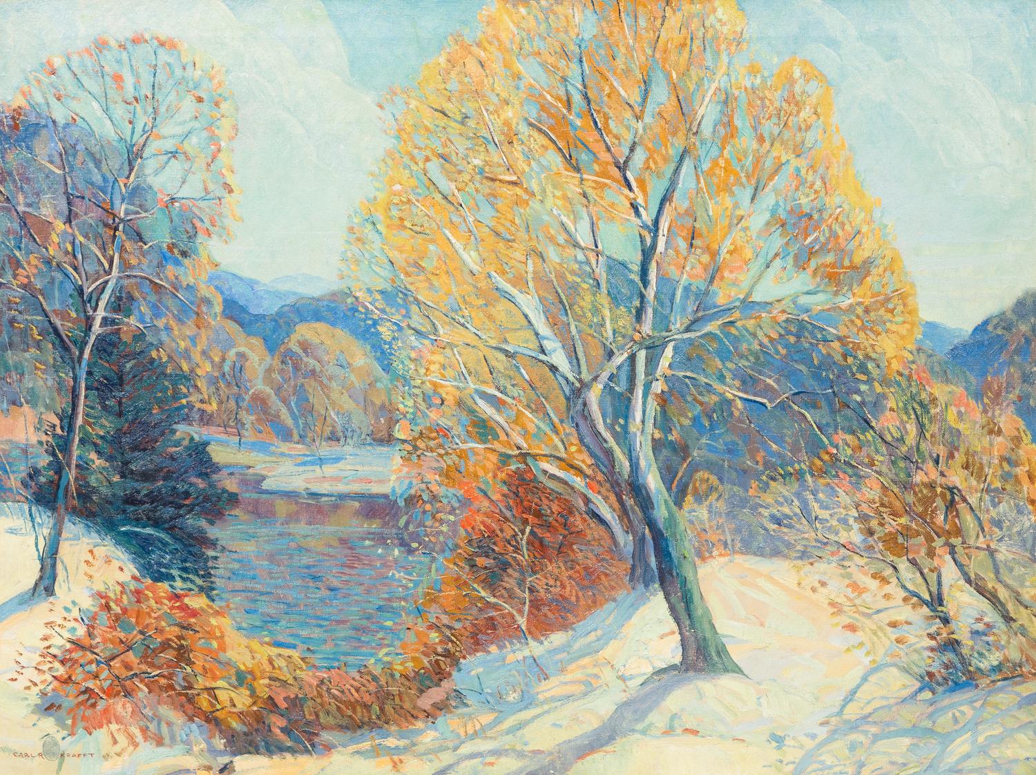 Carl Rudolph Krafft, (American, 1884-1938), Landscape