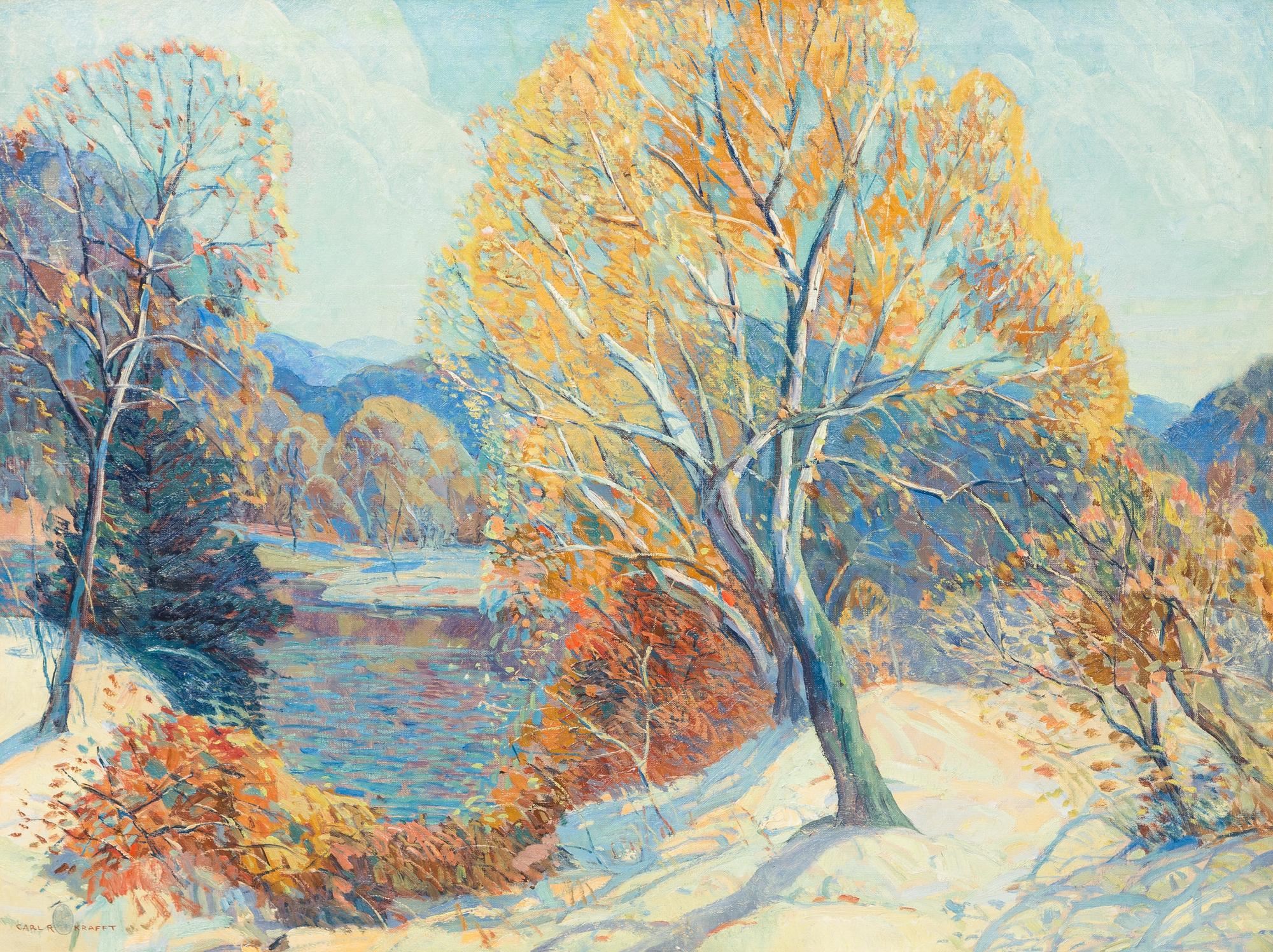Carl Rudolph Krafft, (American, 1884-1938), Landscape