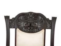Four Victorian Carved Carved and Stained Oak Side Chairs — 19TH/20TH CENTURY