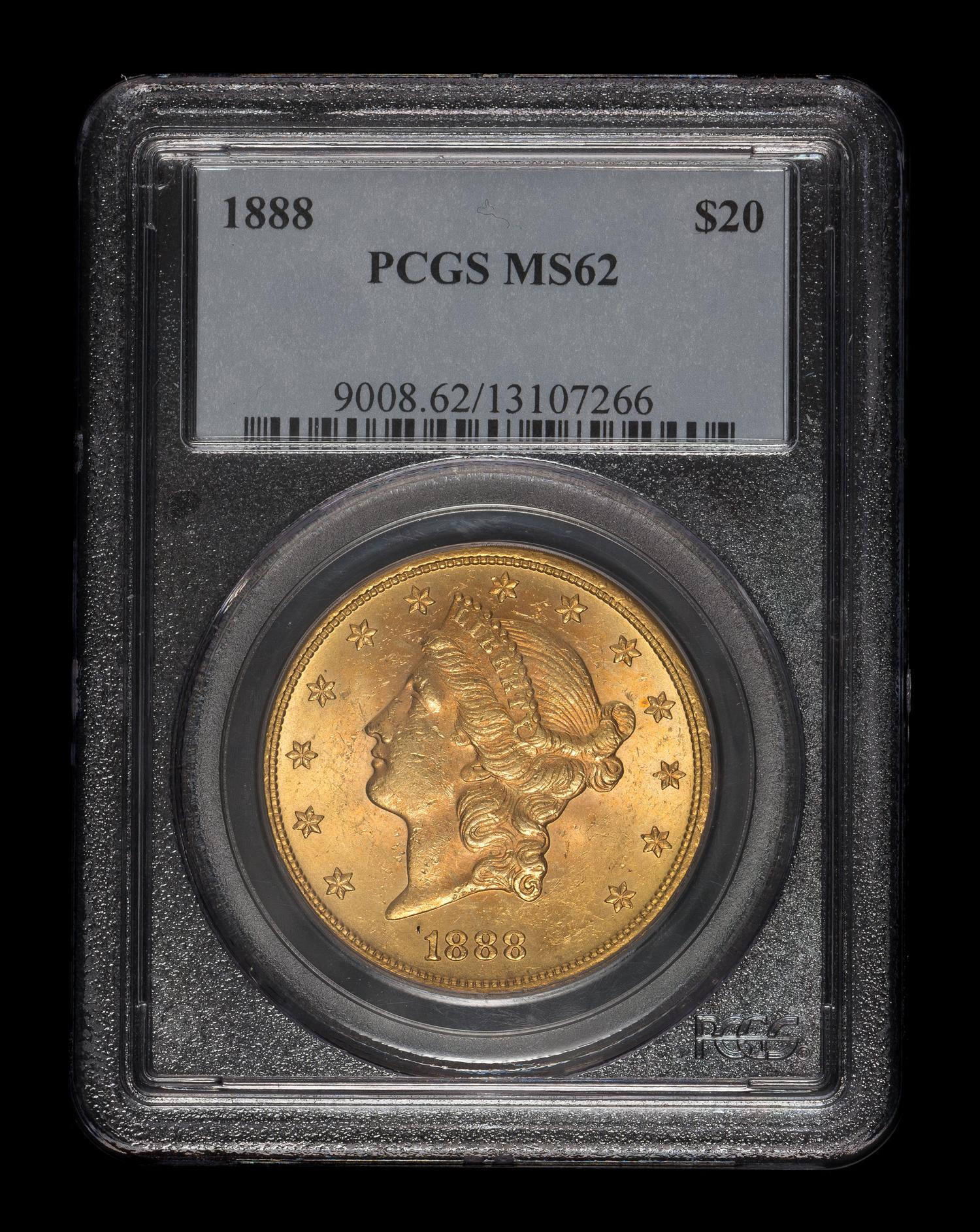 A United States 1888 Liberty Head $20 Gold Coin