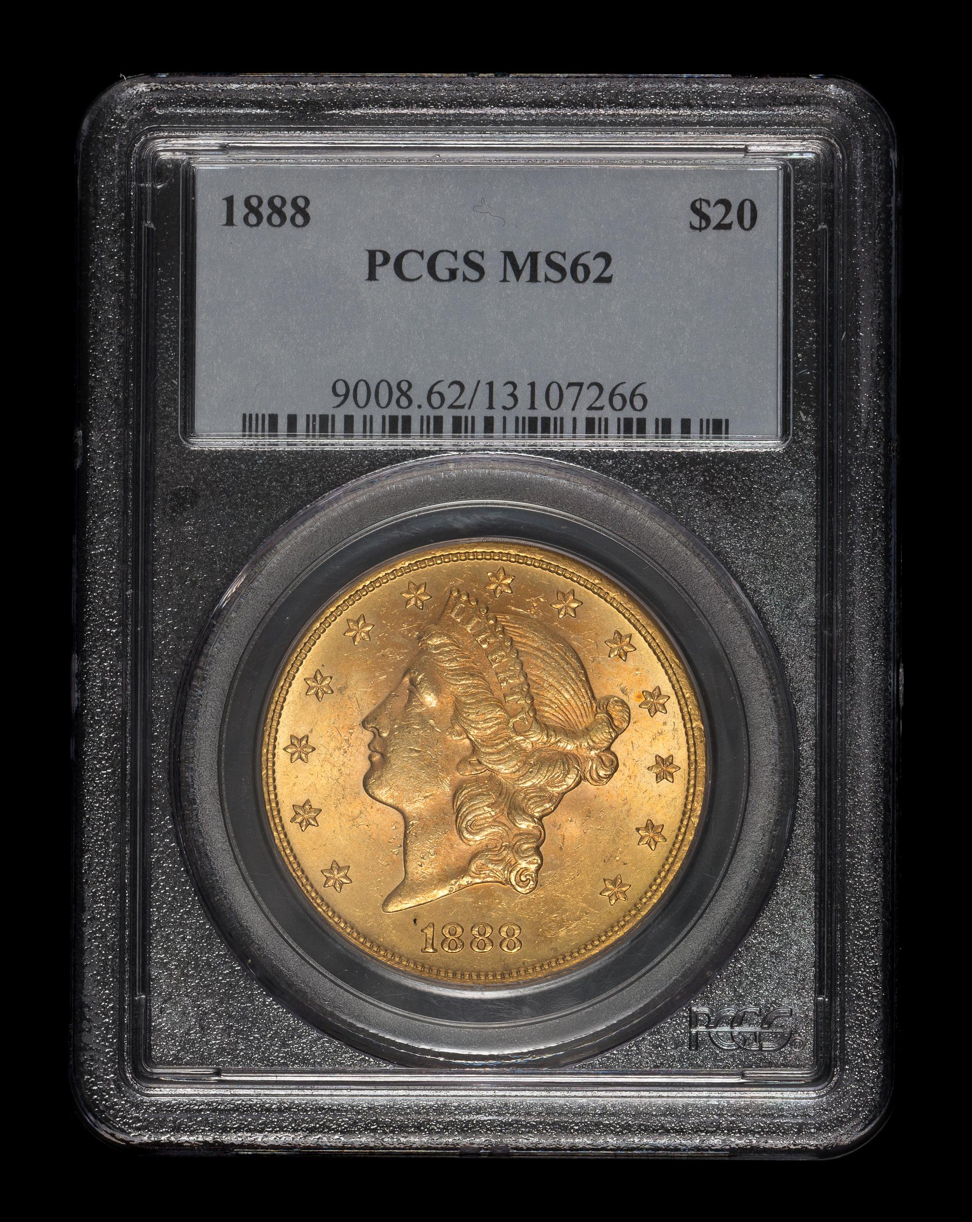 A United States 1888 Liberty Head $20 Gold Coin