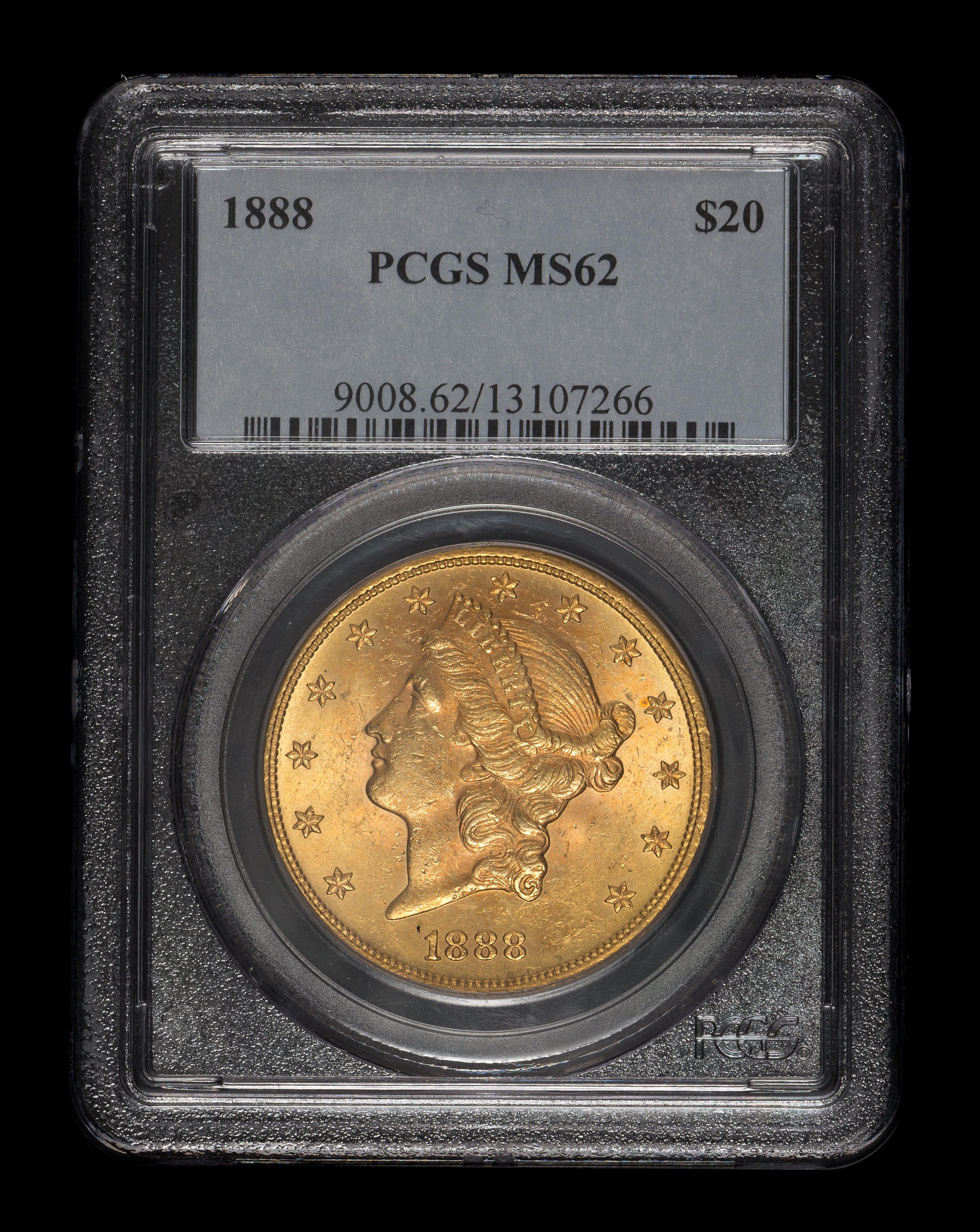 A United States 1888 Liberty Head $20 Gold Coin