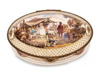 A Sèvres Style Porcelain Table Casket