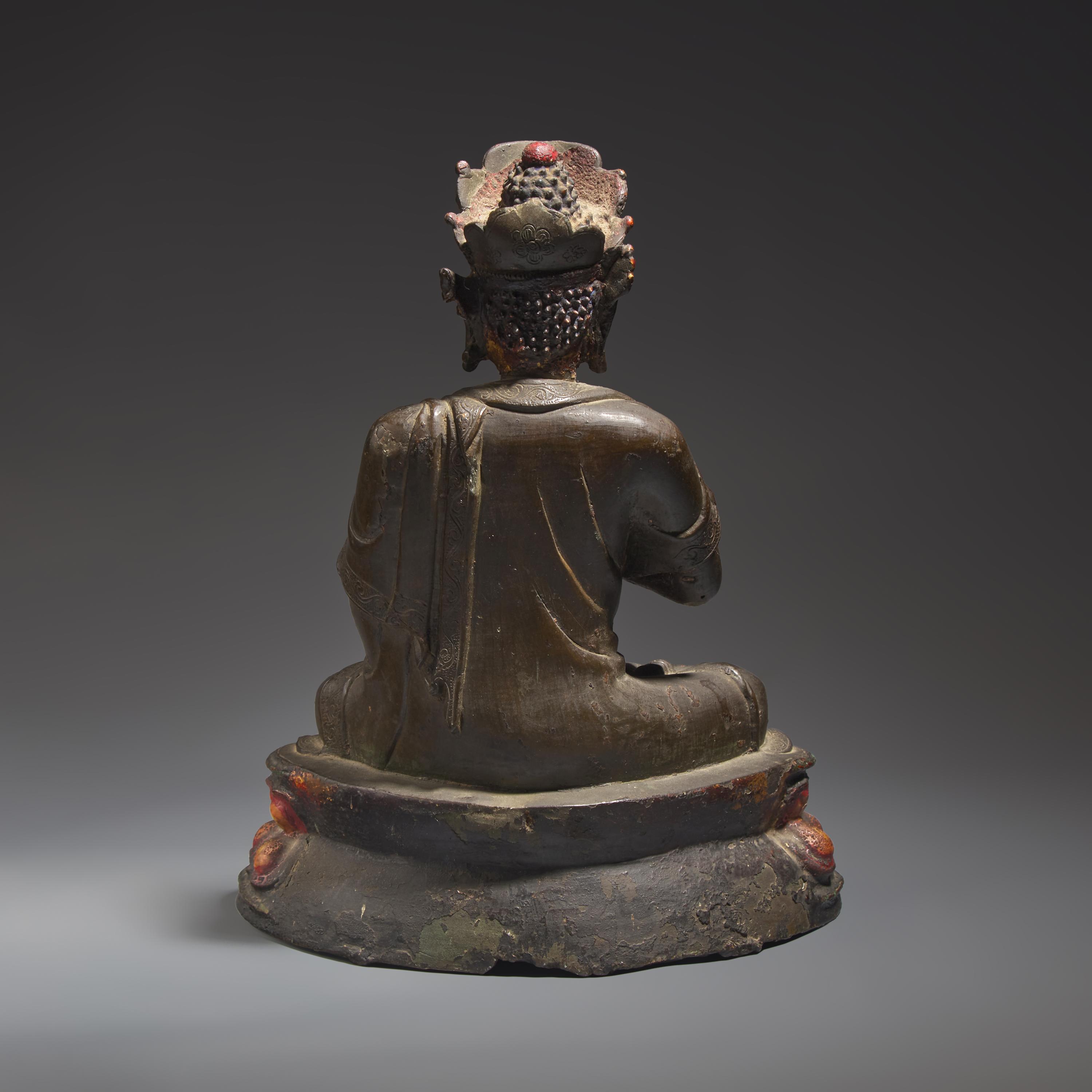 A Chinese Bronze Figure of a Seated Buddha, Ming Dynasty — 明 銅坐佛