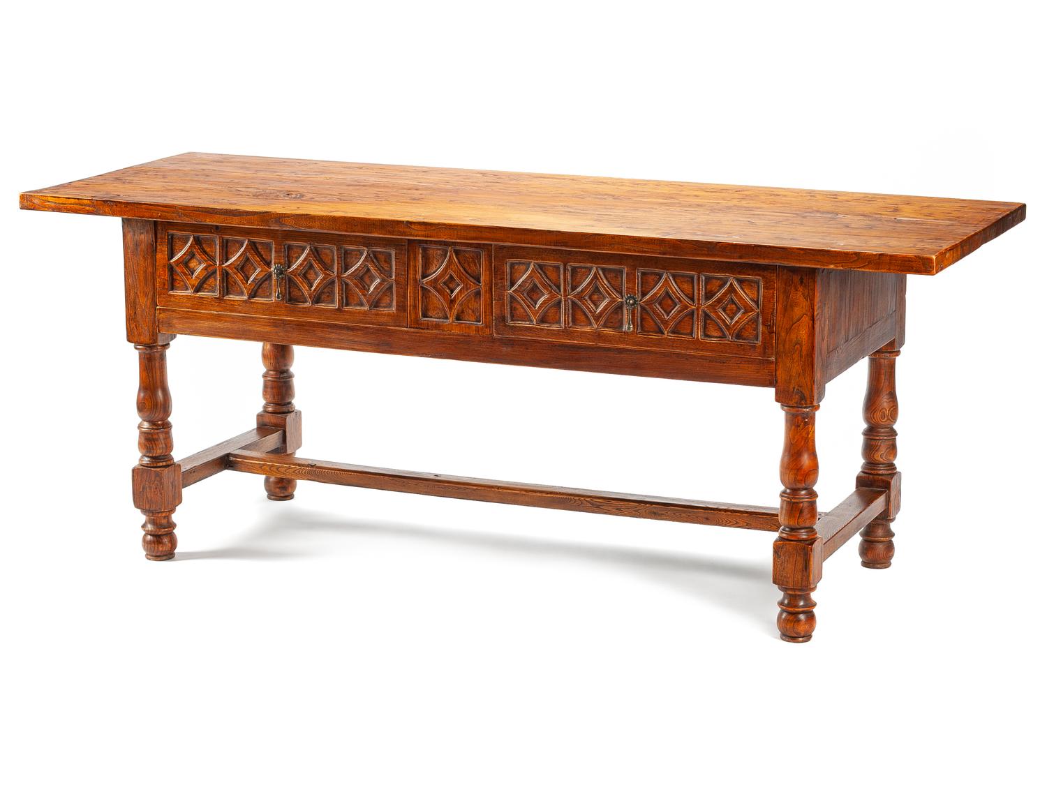 An Italian Renaissance Revival Trestle Table