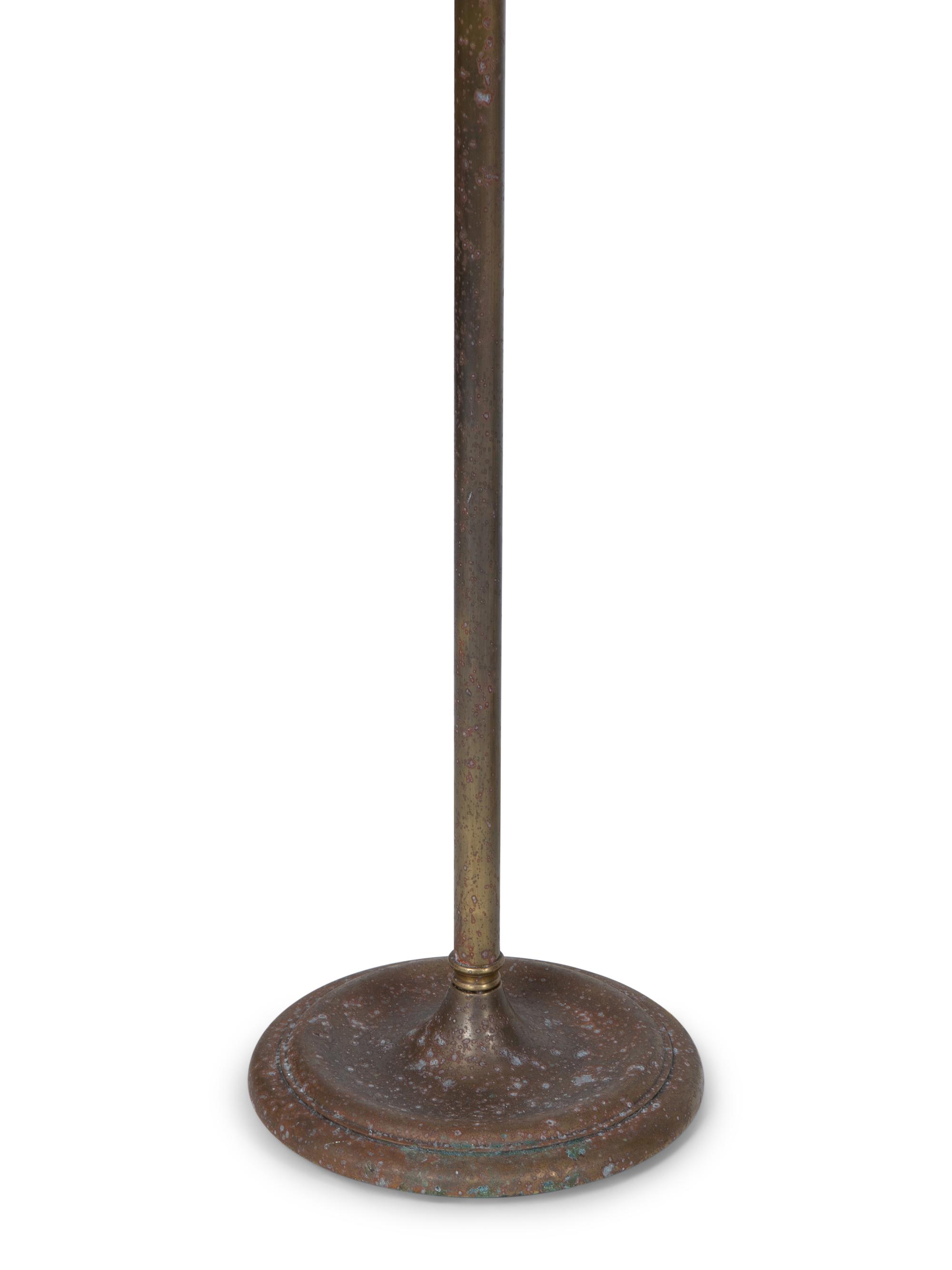 A Group of Three Brass Adjustable Floor Lamps — 20TH CENTURY