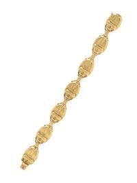 YELLOW GOLD SCARAB BRACELET