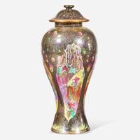 A Wedgwood Fairyland Lustre Vase and Cover UK, circa 2000