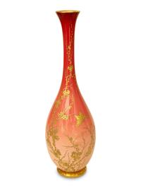 A Thomas Webb for Tiffany and Co. Opaline Glass Vase