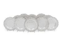 A Set of Twelve American Silver Bread Plates