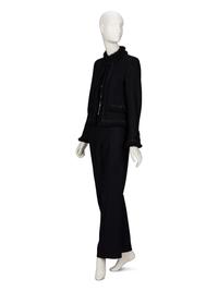 Chanel, Lightweight Black Tweed Pantsuit