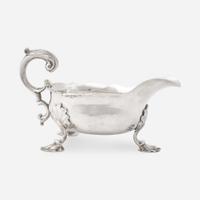A silver sauce boat William Hollingshead, Philadelphia, PA, circa 1770
