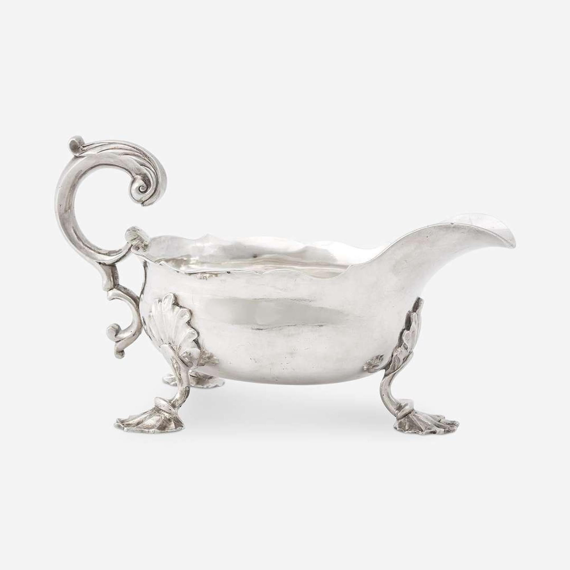 A silver sauce boat William Hollingshead, Philadelphia, PA, circa 1770