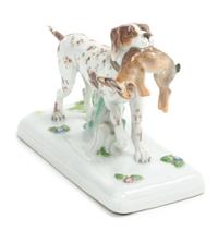 A Meissen Porcelain Figural Group Width 5 1/4 inches. — FIRST HALF 20TH CENTURY