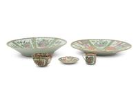 A Group of Rose Medallion Porcelain Articles