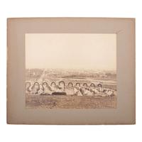 [CIVIL WAR]. Albumen photograph of Camp of the 44th New York Infantry. [Alexandria, Virginia]: n.p., [ca 1864].