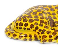 An Italian Glazed Ceramic Reclining Leopard