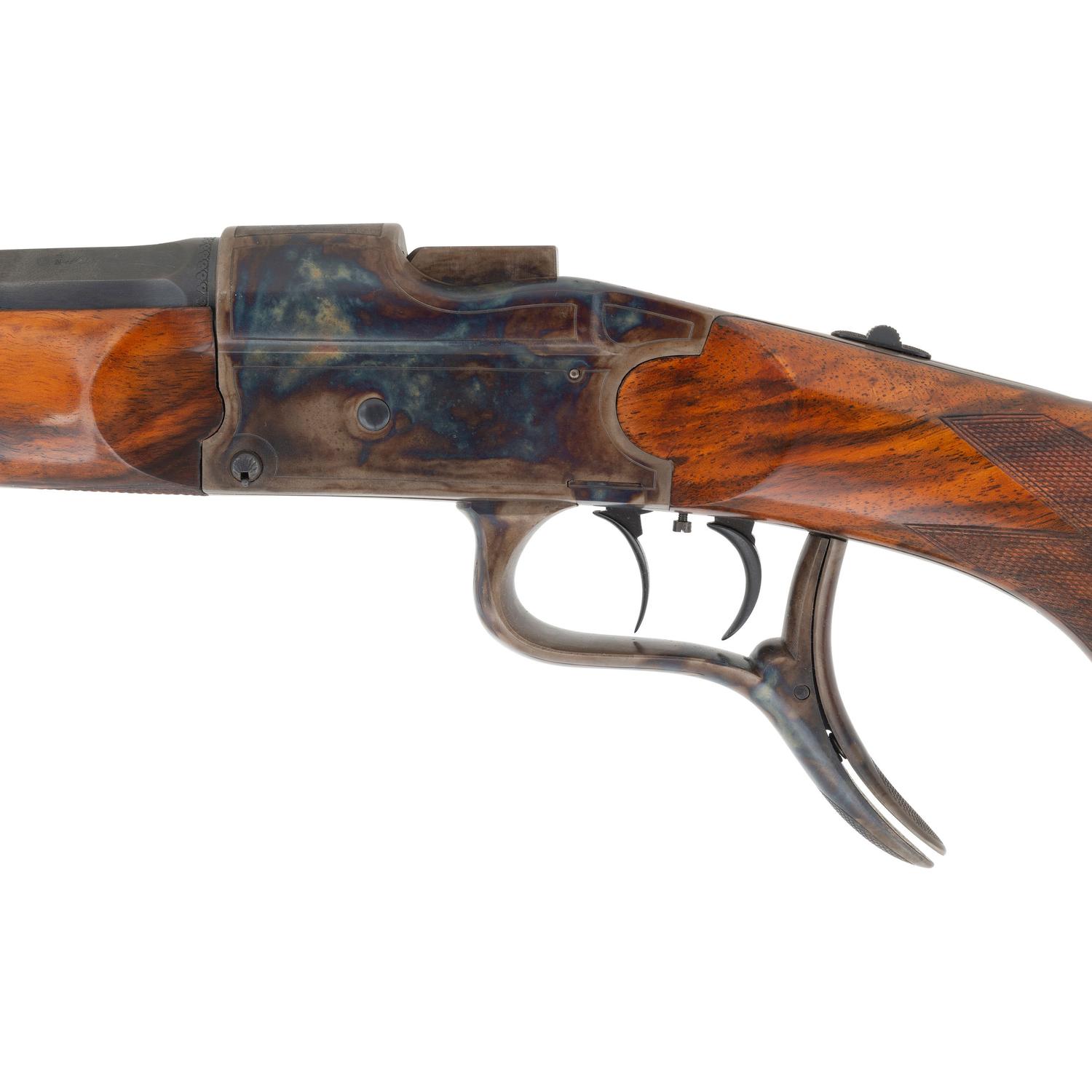 **Carl Backmund Falling Block Rifle in 7.7x46mm