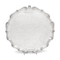 An English Silver Presentation Salver of Ambassadorial Interest